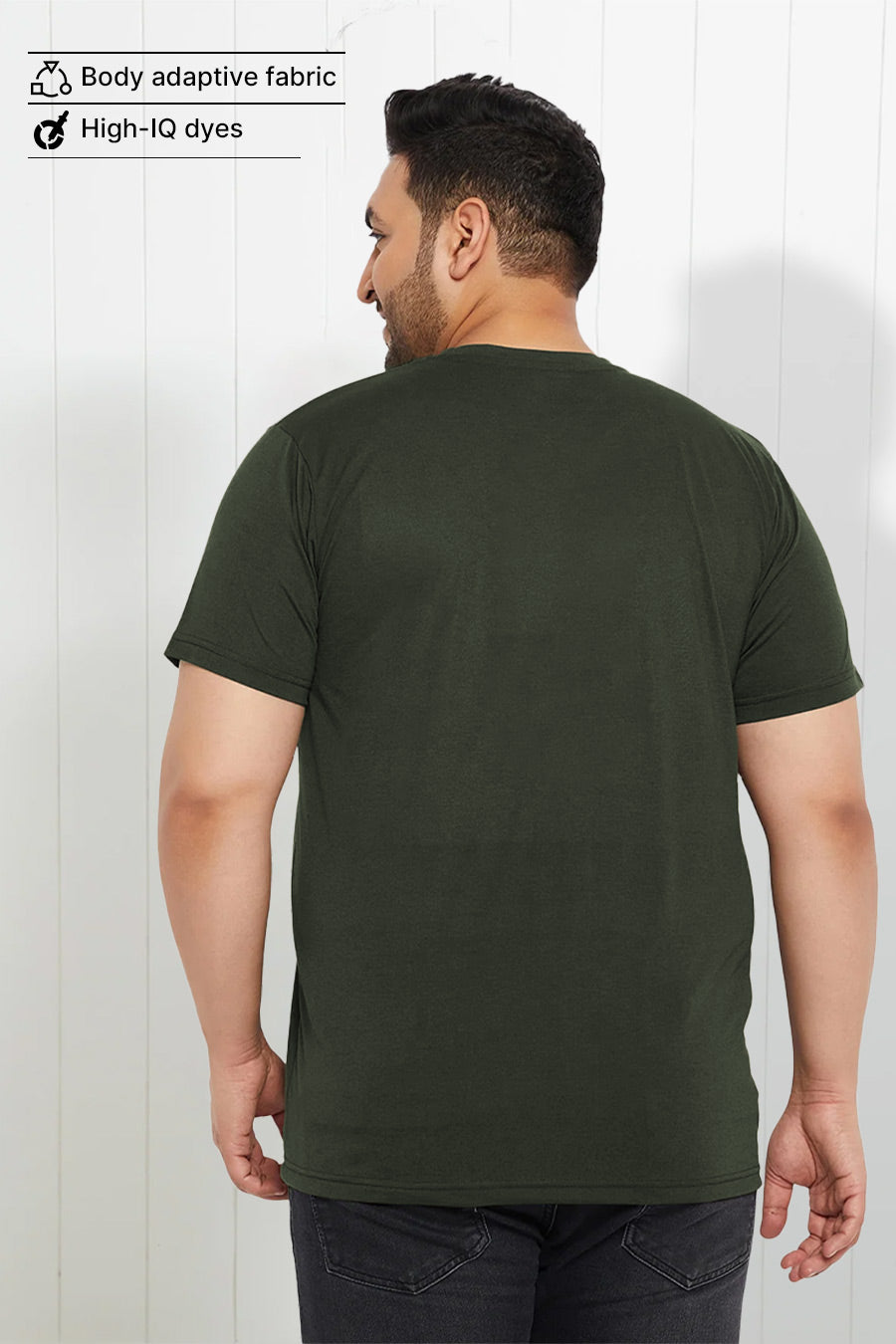 Plus Size - Army Green - Classic Crew