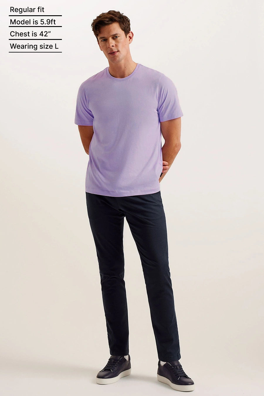 Classic Crew in Gentle Lilac