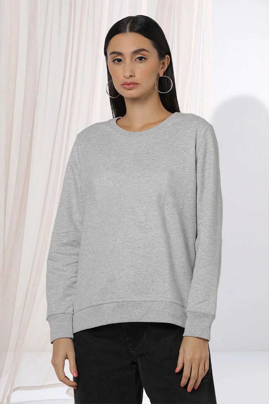 Grey - Fleece Sweatshirt