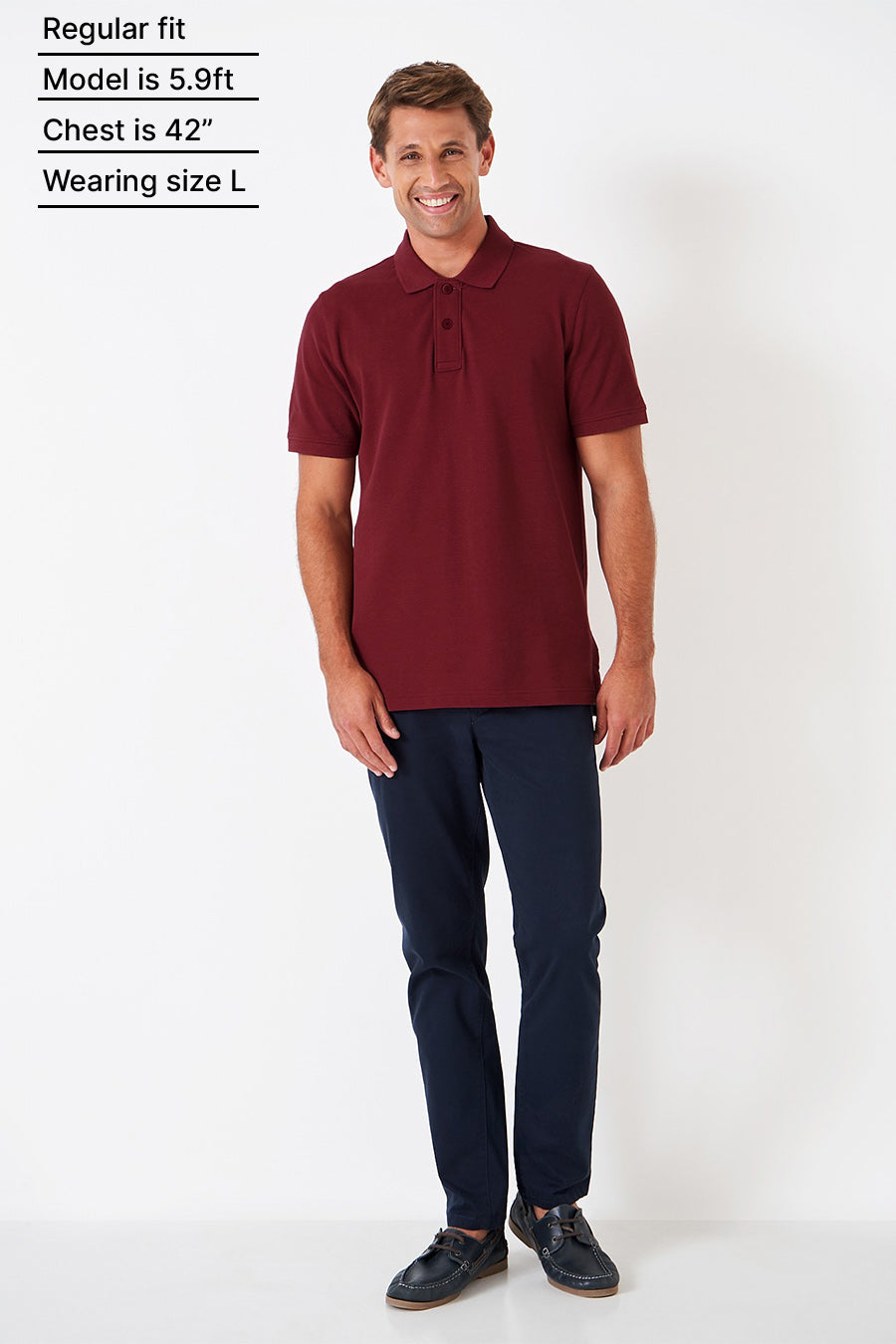 Classic Polo in Maroon