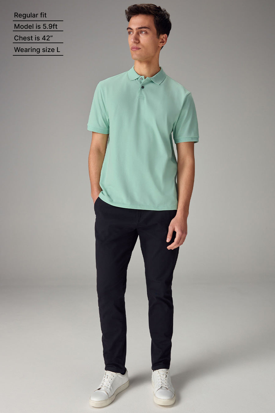 Classic Polo in Teal