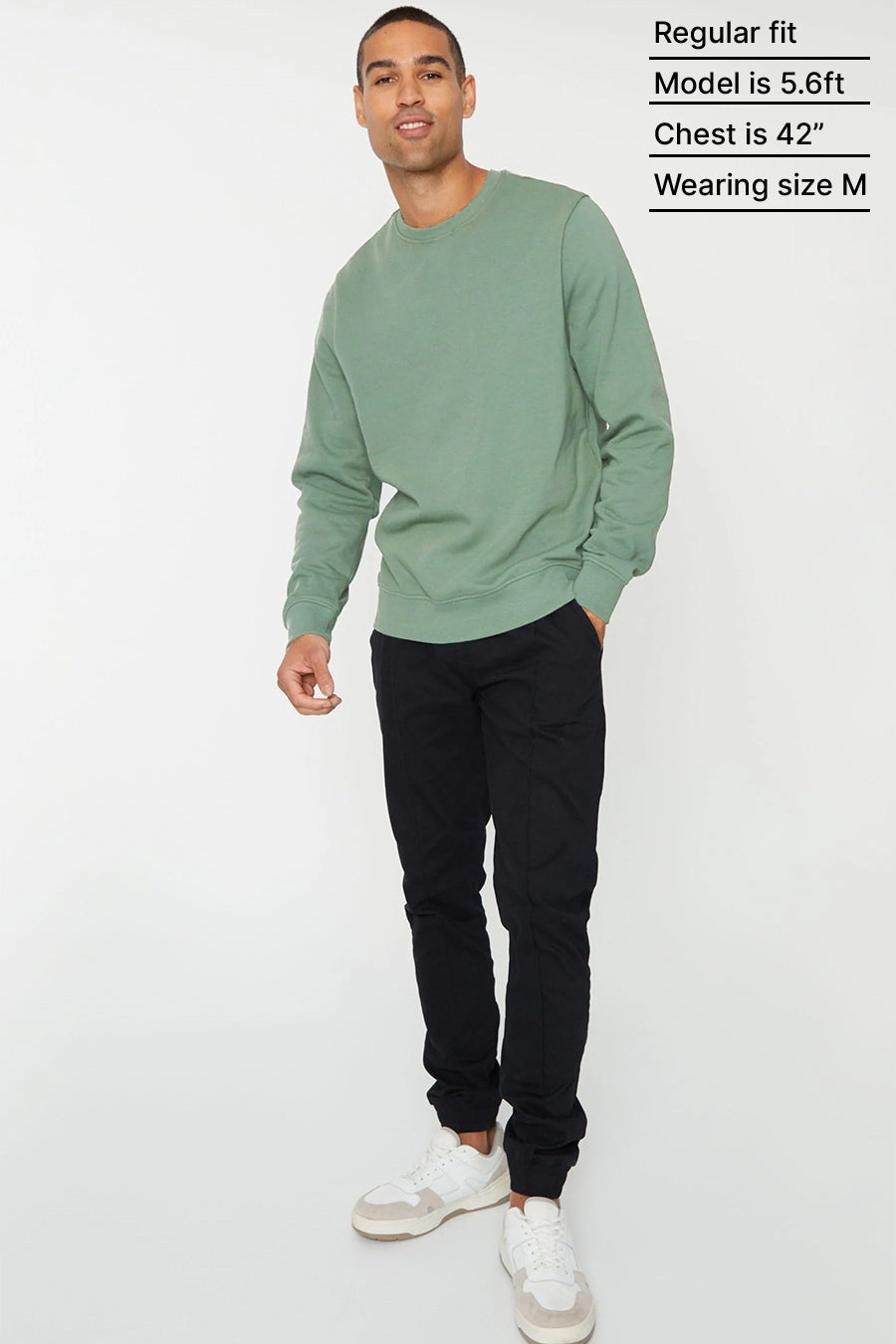 Sage Green - Fleece Sweatshirt
