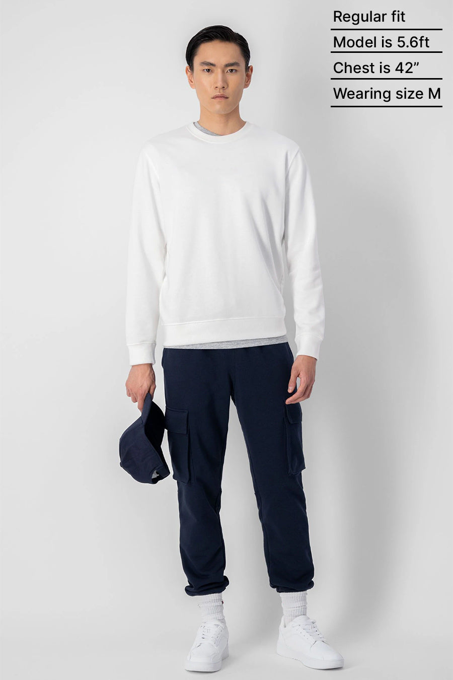 White - Fleece Sweatshirt