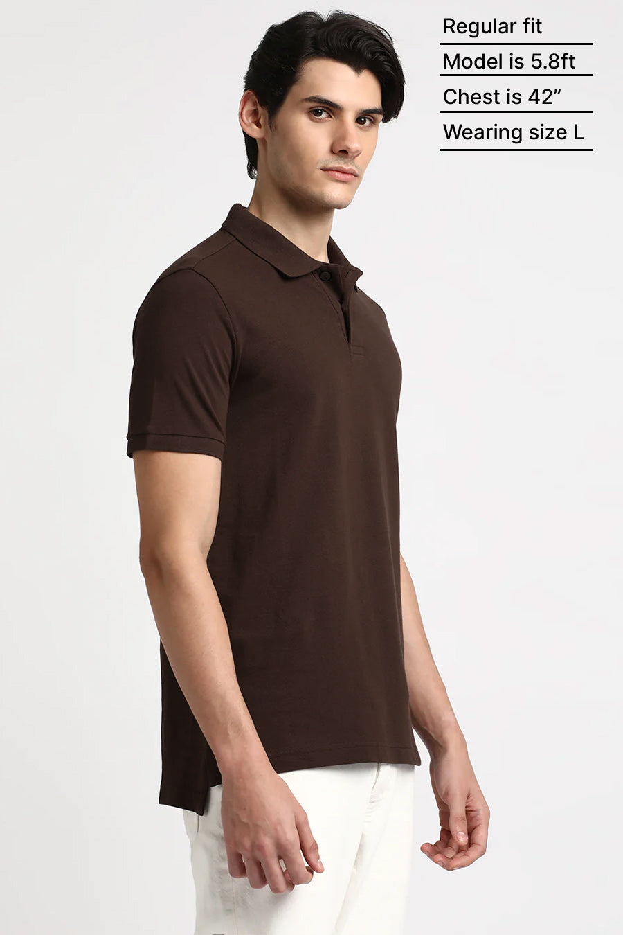 Classic Polo in Coffee Brown