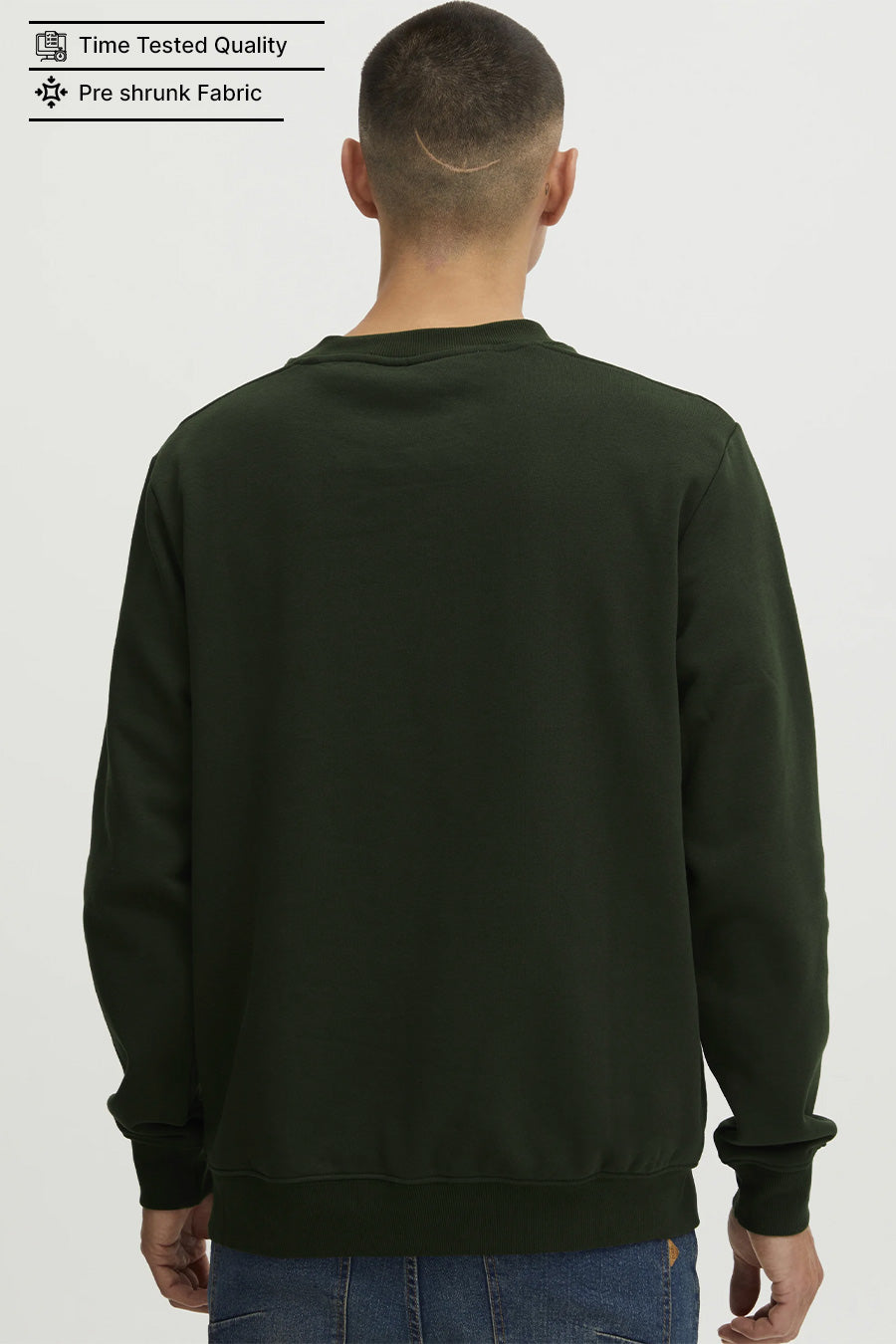 Army Green - Fleece Sweatshirt