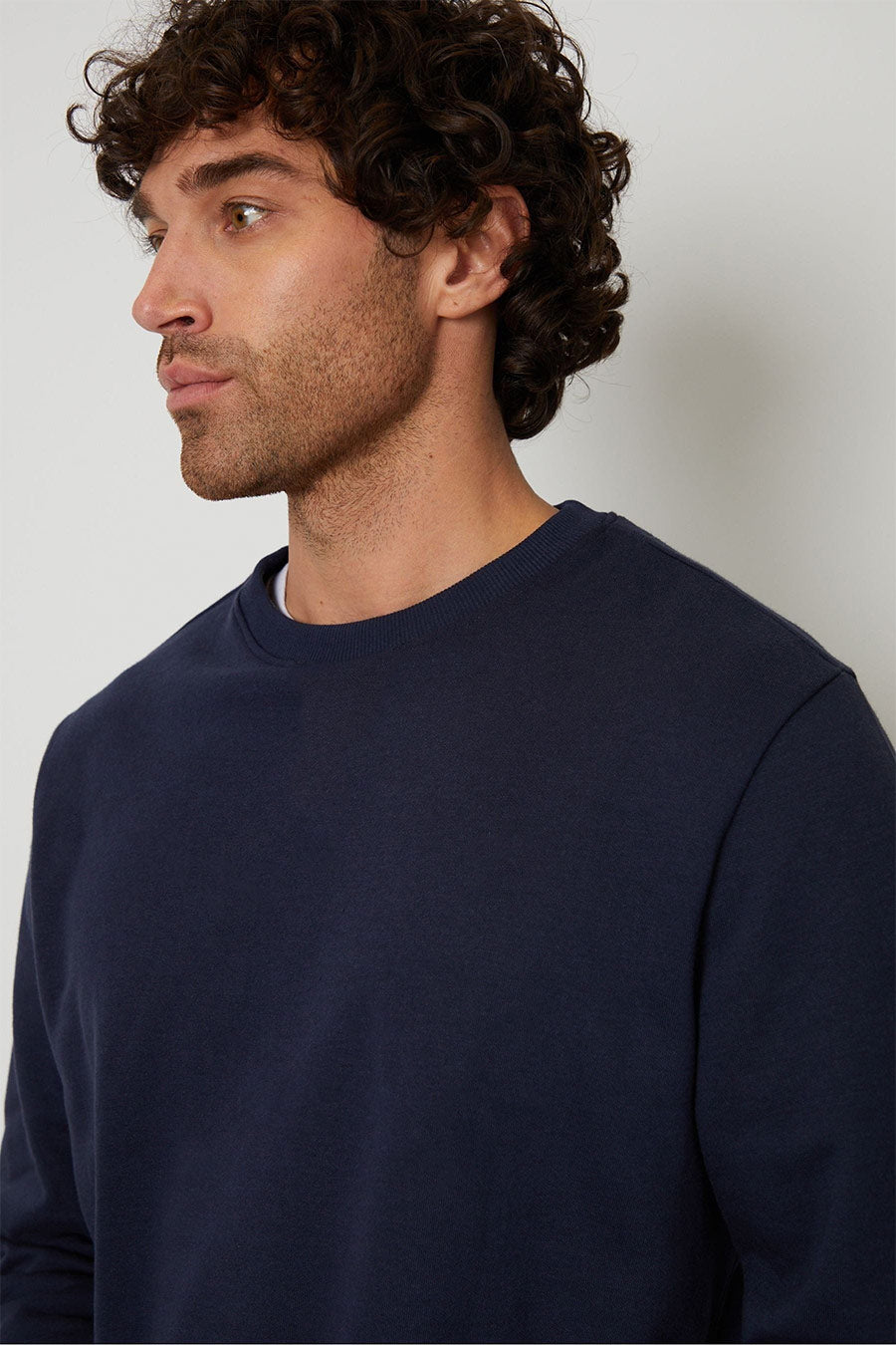 Navy Blue - Fleece Sweatshirt