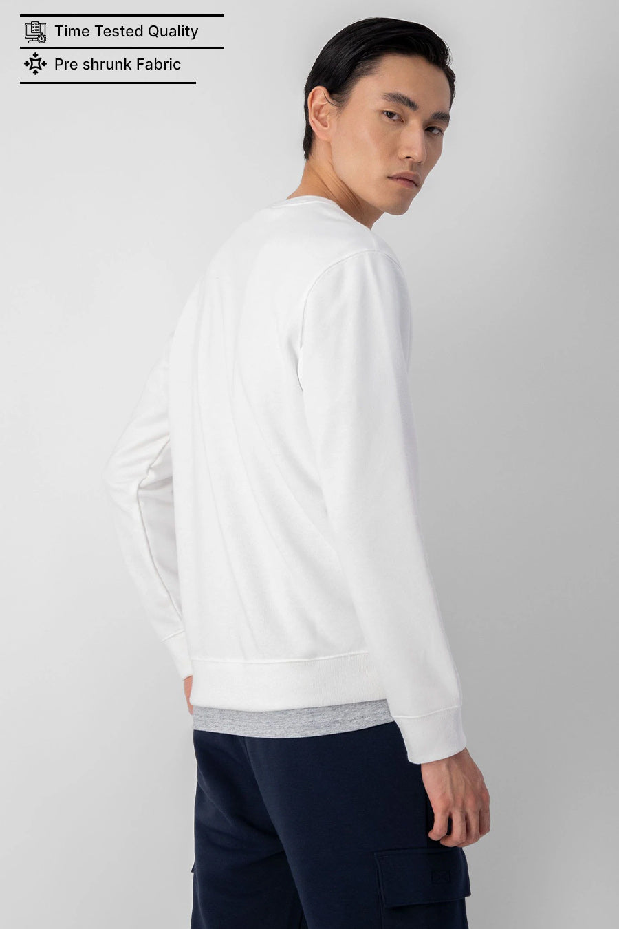 White - Fleece Sweatshirt