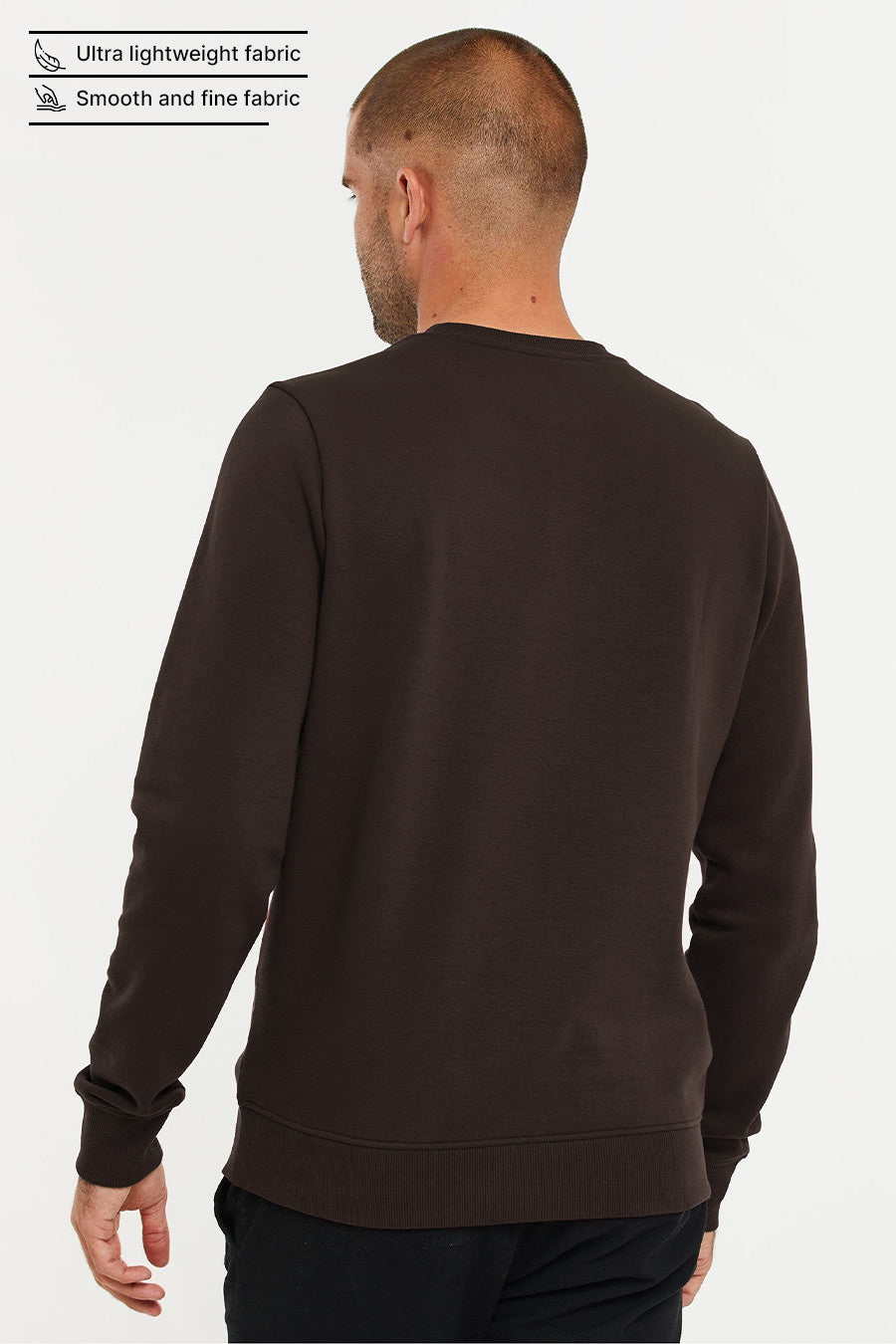 Brown - Fleece Sweatshirt