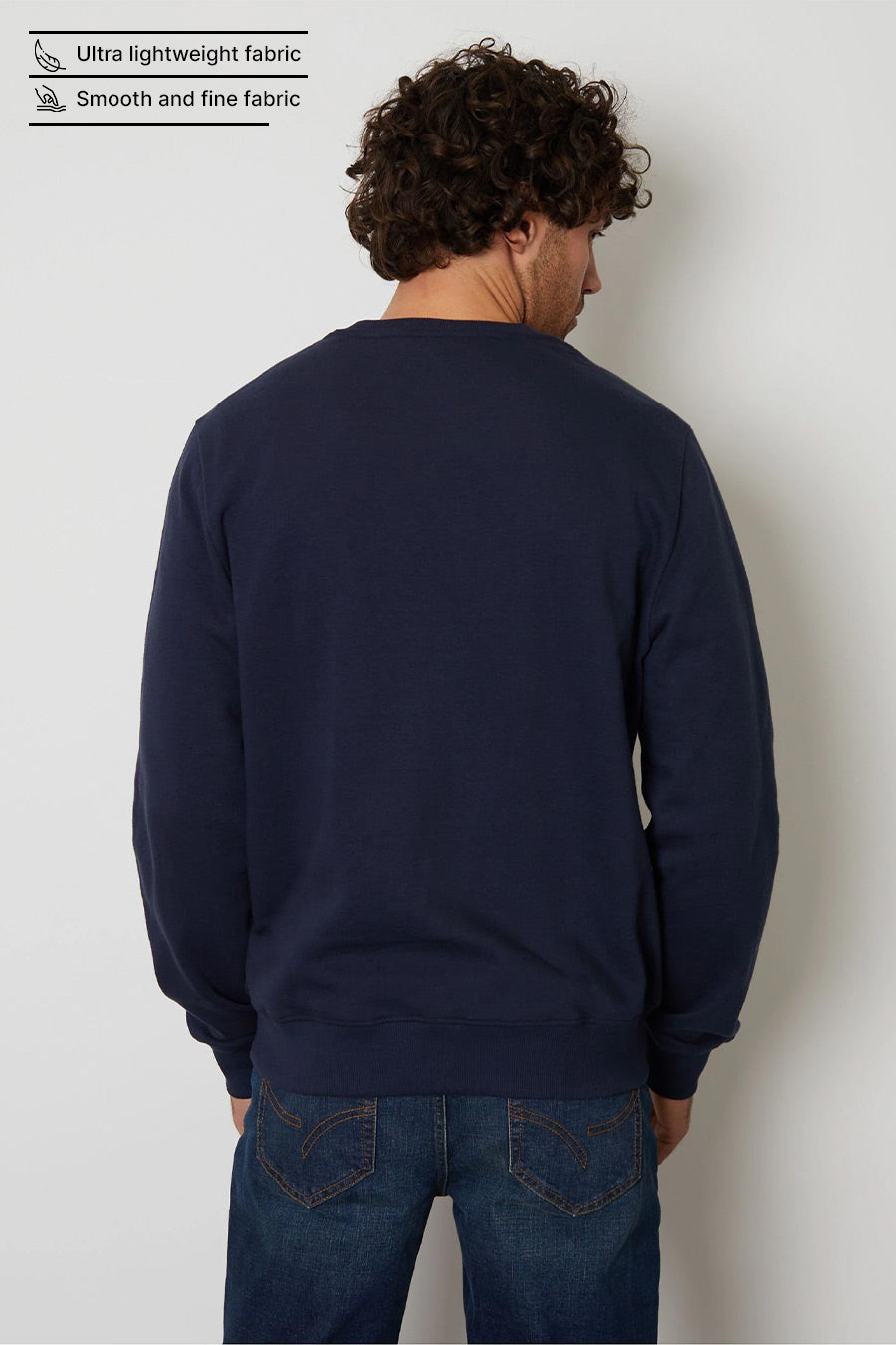 Navy Blue - Fleece Sweatshirt