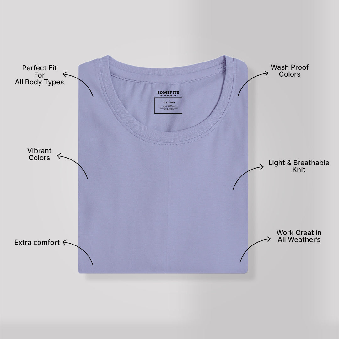 Periwinkle Round Neck T-Shirt