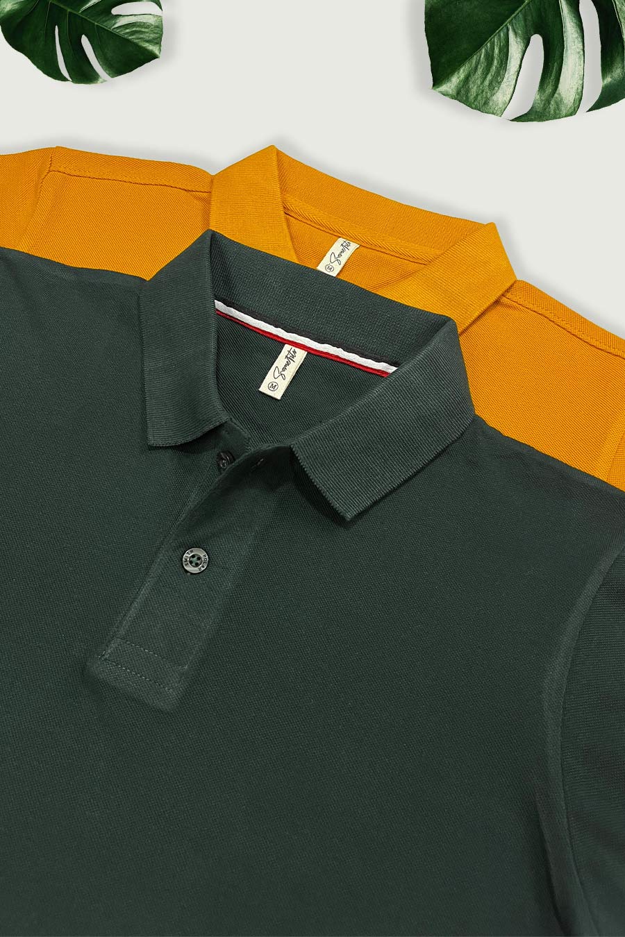 Pack 2 - Army Green & Mustard - Classic Polo