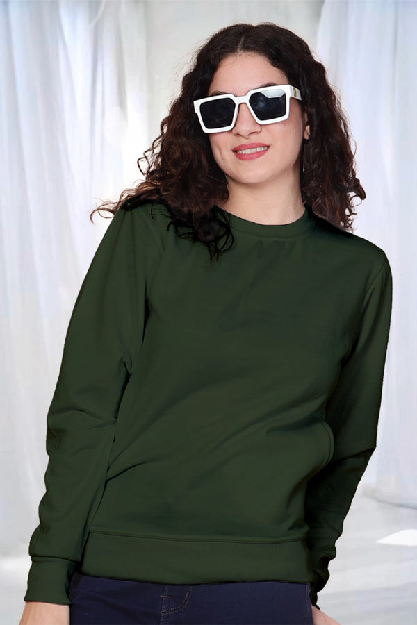 Army Green - Fleece Sweatshirt