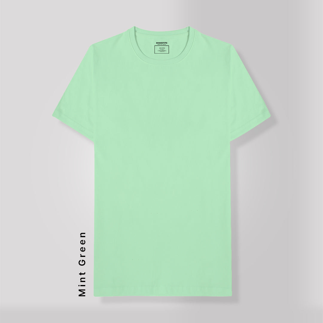 Mint Green Round Neck T-Shirt
