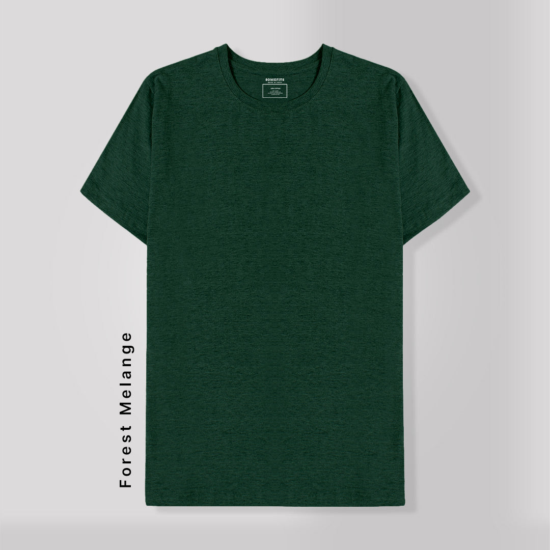 Forest Melange Round Neck T-Shirt