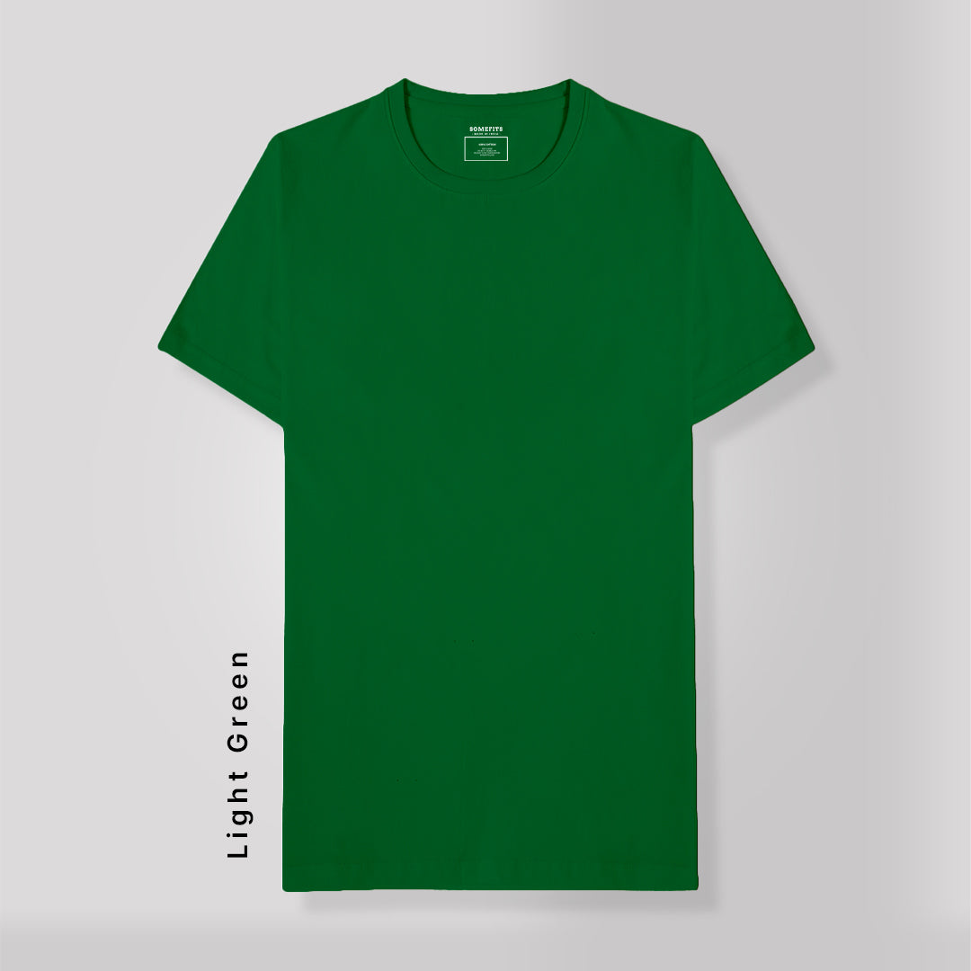 Light Green Round Neck T-Shirt
