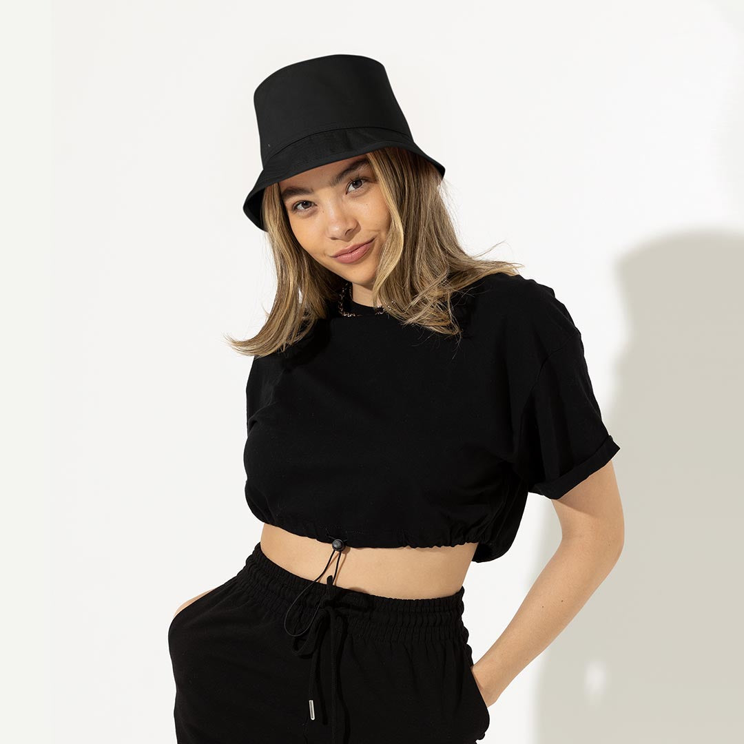 Unisex Black Classy Bucket Hat